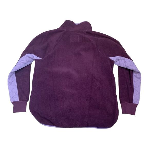 Abercrombie & Fitch women's large pink purple fleece sweatshirt pullover pata - Picture 3 of 10